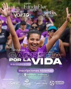 Carrera por la Vida Fundaflor 2026, Rionegro, Antioquia - Timest Colombia